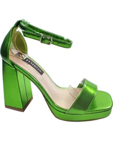 Sandálias de Mulher TIMBOS SANDALIA TACON FIESTA PLATAFORMA MUJER 127637 VERDE