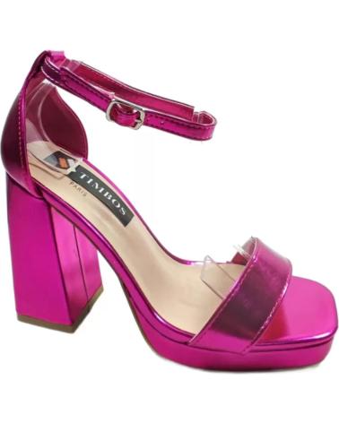 Sandálias de Mulher TIMBOS SANDALIA TACON FIESTA PLATAFORMA MUJER FUCSIA 127636 MORADO