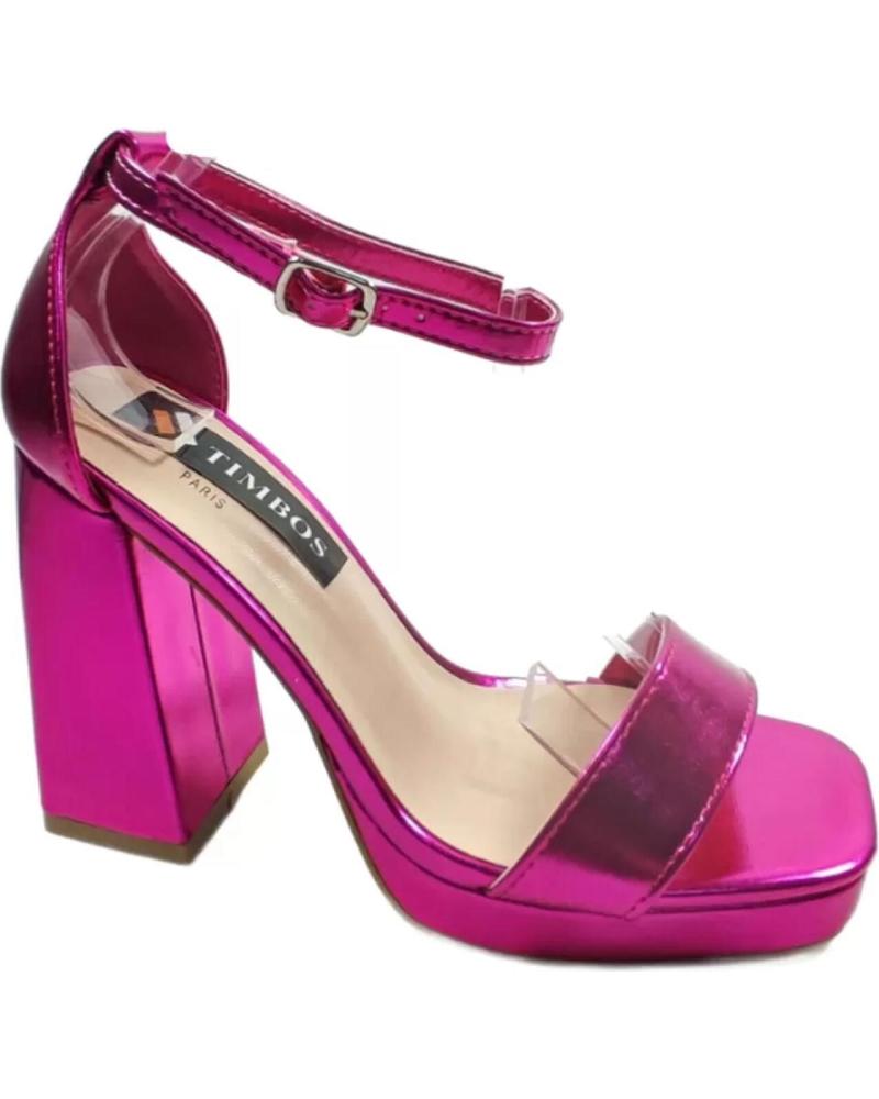 Sandálias de Mulher TIMBOS SANDALIA TACON FIESTA PLATAFORMA MUJER FUCSIA 127636 MORADO