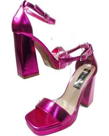 Sandálias de Mulher TIMBOS SANDALIA TACON FIESTA PLATAFORMA MUJER FUCSIA 127636 MORADO