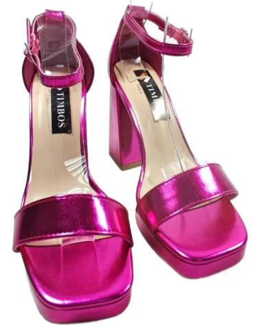 Sandálias de Mulher TIMBOS SANDALIA TACON FIESTA PLATAFORMA MUJER FUCSIA 127636 MORADO