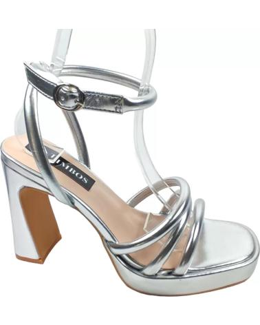 Woman Sandals TIMBOS SANDALIA TACON FIESTA PLATAFORMA MUJER PLATA 127630 PLATEADO