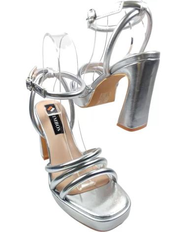 Sandales pour Femme TIMBOS SANDALIA TACON FIESTA PLATAFORMA MUJER PLATA 127630 PLATEADO