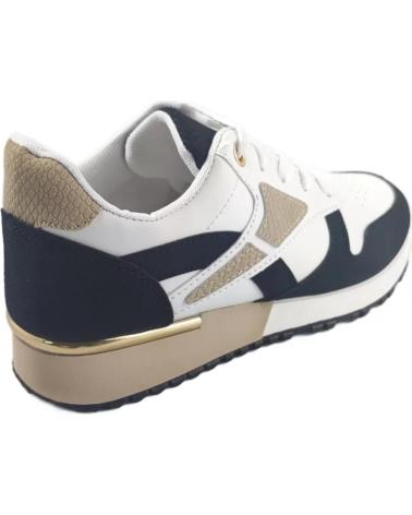 Esportes  de Mulher TIMBOS ZAPATOS 127499 COLOR BLANCO- MATERIAL POLIPIEL ZAPATILL NEGRO
