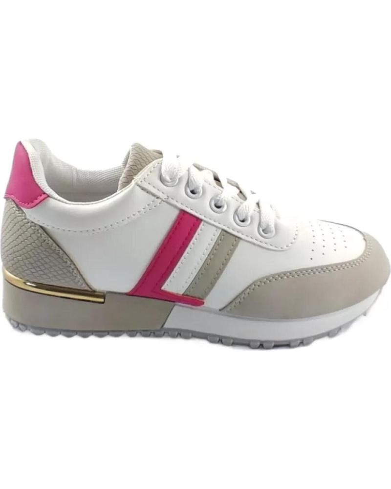 Sportivo per Donna TIMBOS ZAPATOS 127496 COLOR GRIS-FUCSIA MATERIAL POLIPIEL ZAPATILLA MORADO