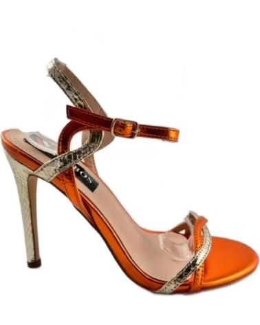 Sandálias-De-Mujer-TIMBOS-ZAPATOS-127452-COLOR-MATERIAL-METALIZADO-BRILLO-SAND-NARANJA