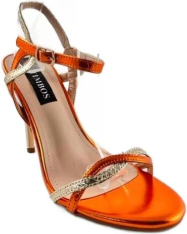 Sandálias-De-Mujer-TIMBOS-ZAPATOS-127452-COLOR-MATERIAL-METALIZADO-BRILLO-SAND-NARANJA