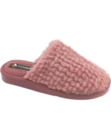 Pantofole per Donna TIMBOS ZAPATOS 127360 COLOR MATERIAL PELO ZAPATILLAS CASA MUJE ROJO