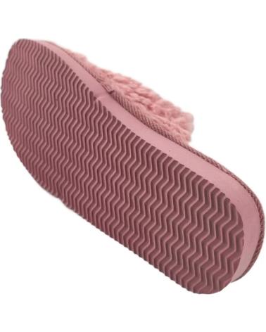 Pantofole per Donna TIMBOS ZAPATOS 127360 COLOR MATERIAL PELO ZAPATILLAS CASA MUJE ROJO