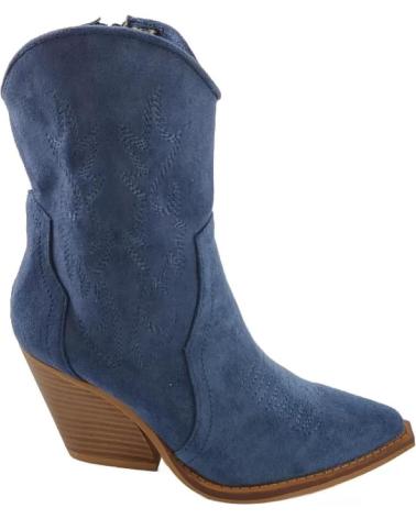 Botines de Mujer TIMBOS ZAPATOS 127287 COLOR MARINO MATERIAL BAMARA BOTIN TEJANO MUJ AZUL