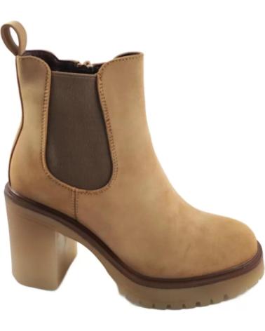 Stivaletti per Donna TIMBOS BOTIN TEJANO DE MUJER CAMEL 127285 MARRóN