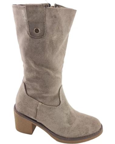 Stivali per Donna TIMBOS BOTA TACON ANCHO MUJER KAKI 127248 MARRóN