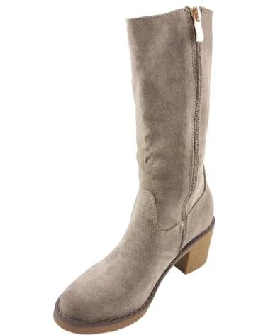 Stivali per Donna TIMBOS BOTA TACON ANCHO MUJER KAKI 127248 MARRóN