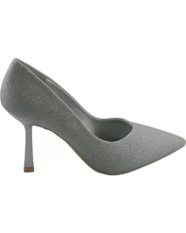 Sapatos de Mulher TIMBOS DE SALTO DE FESTA 127175 COM ACABAMENTO BRILHANTE PRATA PLATEADO