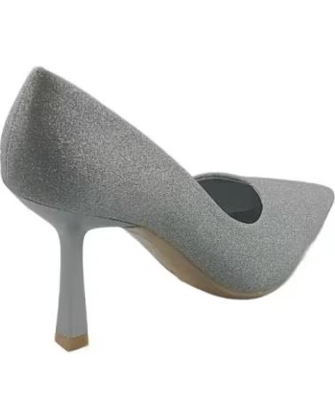 Sapatos de Mulher TIMBOS DE SALTO DE FESTA 127175 COM ACABAMENTO BRILHANTE PRATA PLATEADO