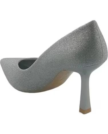 Sapatos de Mulher TIMBOS DE SALTO DE FESTA 127175 COM ACABAMENTO BRILHANTE PRATA PLATEADO