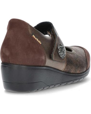 Ballerinas für Damen MEPHISTO MANOLETINAS BATHILDA DARKBROWN