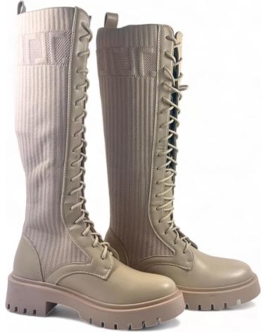 Stivali per Donna TIMBOS BOTA TIPO MILITAR DE MUJER 126910 BEIGE