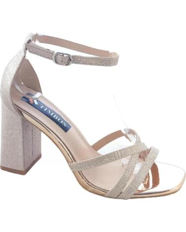 Sandalias de Mujer TIMBOS ZAPATOS 126445 COLOR CHAMPAGNE MATERIAL BRILLO SANDALIA MUJE VARIOS COLORES