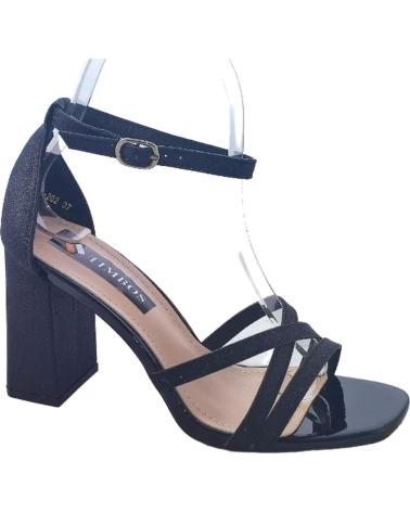Sandali per Donna TIMBOS ZAPATOS 126443 COLOR MATERIAL BRILLO SANDALIA MUJER FI NEGRO