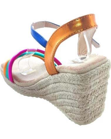 Woman Sandals TIMBOS SANDALIA CUNA ESPARTO MUJER MULTI 126205 NARANJA