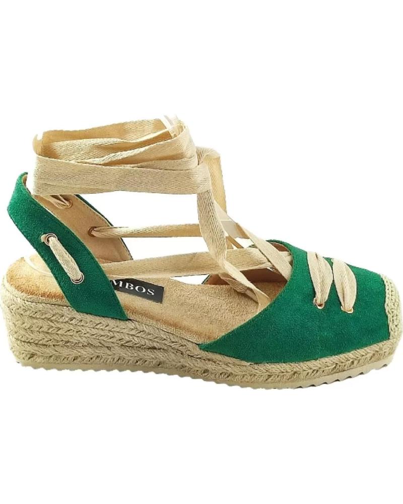 Sandales pour Femme TIMBOS SANDALIA DE ESPARTO - 125973 VERDE