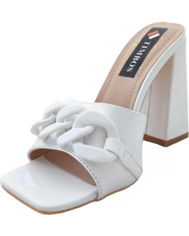 Sandales pour Femme TIMBOS ZAPATOS - 125457 COLOR MATERIAL POLIPIEL COLECCION PR BLANCO