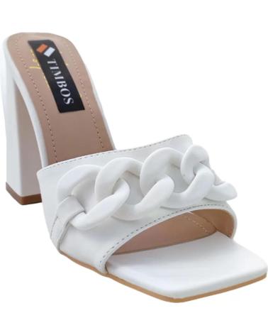 Sandales pour Femme TIMBOS ZAPATOS - 125457 COLOR MATERIAL POLIPIEL COLECCION PR BLANCO