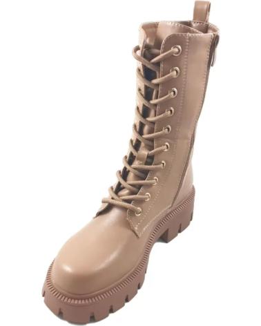 Stiefel für Damen TIMBOS BOTIN MILITAR PLANO DE MUJER KAKI 124179 MARRóN