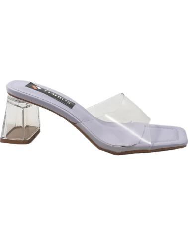 Sandalen für Damen TIMBOS ZUECO TACON PARA MUJER PURPURA 124036 MORADO