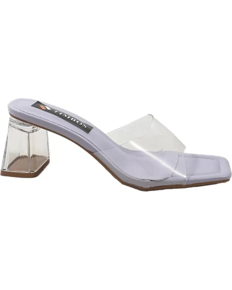 Sandalen für Damen TIMBOS ZUECO TACON PARA MUJER PURPURA 124036 MORADO