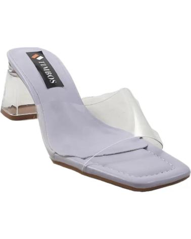 Sandalen für Damen TIMBOS ZUECO TACON PARA MUJER PURPURA 124036 MORADO