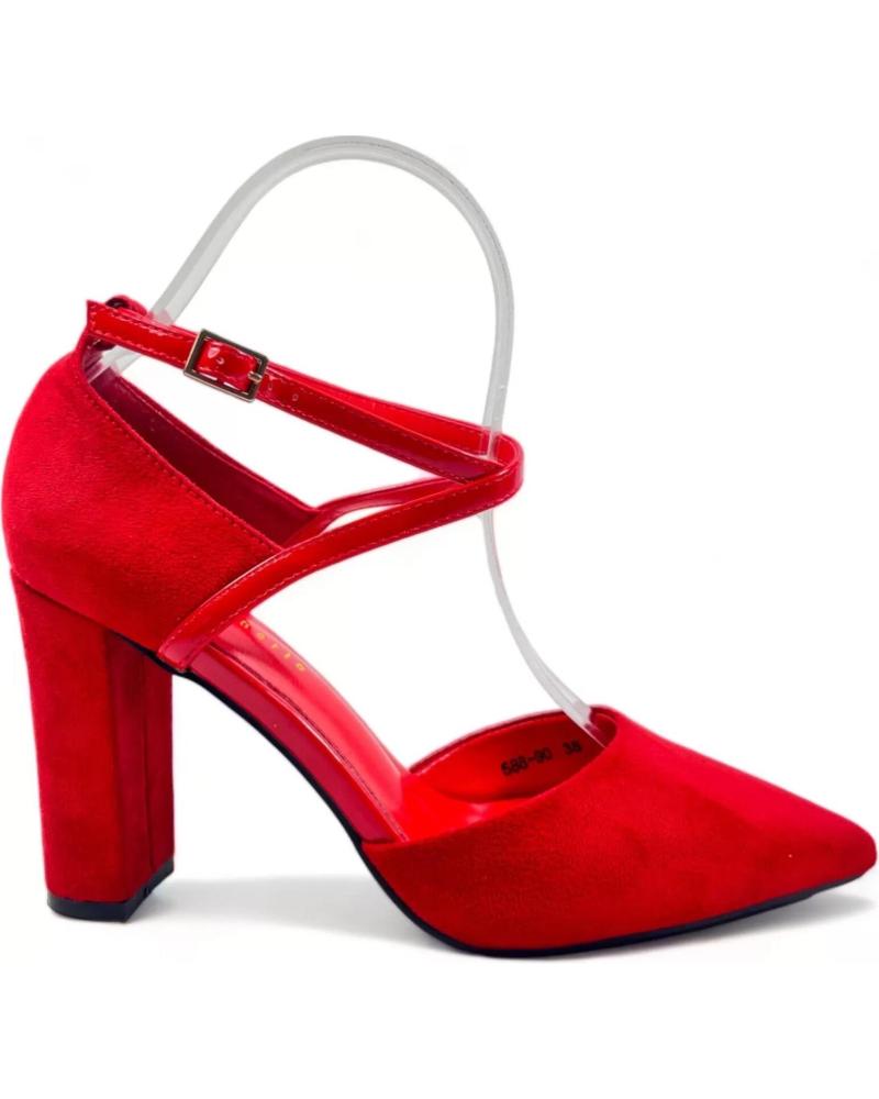 Sandalen für Damen TIMBOS SANDALIA TACON VESTIR MUJER ROJO 123964 VARIOS COLORES