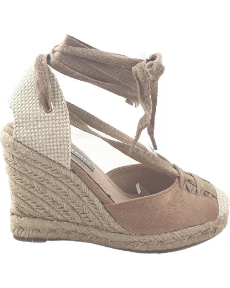 Sandali per Donna TIMBOS SANDALIA CUNA ESPARTO DE MUJER TAUPE 123437 VERDE