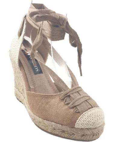 Sandali per Donna TIMBOS SANDALIA CUNA ESPARTO DE MUJER TAUPE 123437 VERDE