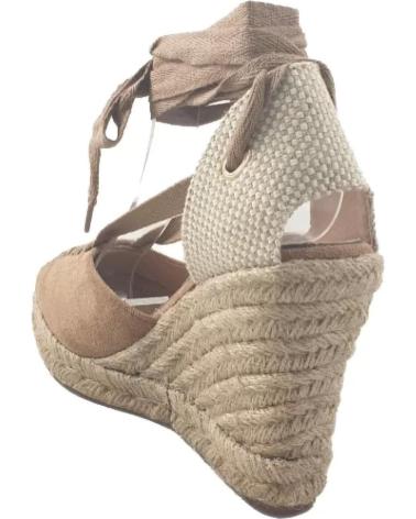 Sandali per Donna TIMBOS SANDALIA CUNA ESPARTO DE MUJER TAUPE 123437 VERDE