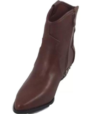 Stivaletti per Donna TIMBOS BOTIN TEJANO DE MUJER CUERO 121427 MARRóN