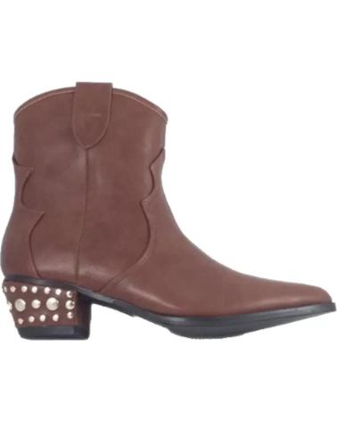 Stivaletti per Donna TIMBOS BOTIN TEJANO DE MUJER CUERO 121427 MARRóN