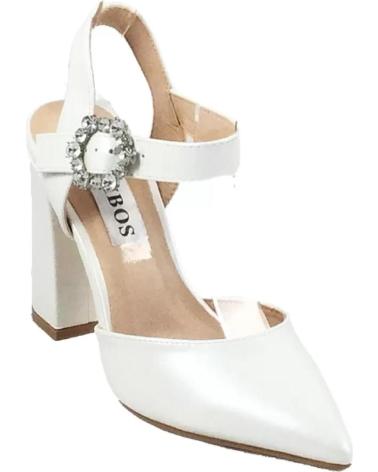 Sandali per Donna TIMBOS ZAPATO DE TACON DE NOVIA 120377 BLANCO