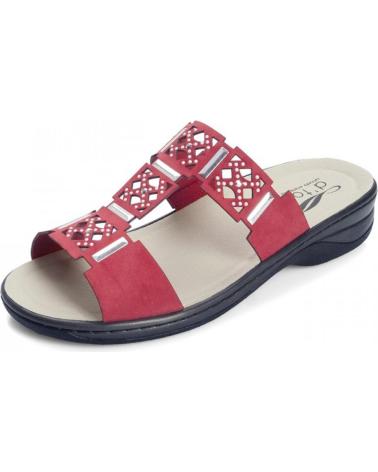 Zuecos de Mujer DTORRES IZAN SANDALIAS PLANTILLAS COMODAS TIPO ZUECO ROJO