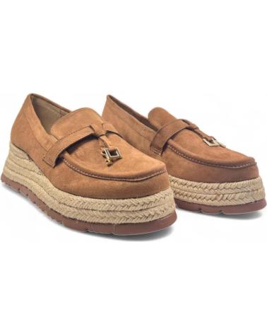Mocasines de Mujer TIMBOS MOCASIN CUNA ESPARTO VESTIR DE MUJER CAMEL 129156 BLANCO