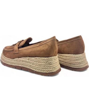 Mocasines de Mujer TIMBOS MOCASIN CUNA ESPARTO VESTIR DE MUJER CAMEL 129156 BLANCO