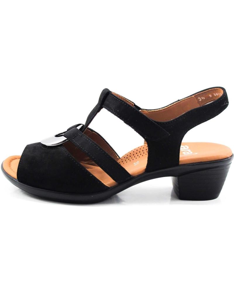 Sandálias de Mulher ARA SANDALIA COLOR NEGRO CHAPA VARIOS COLORES