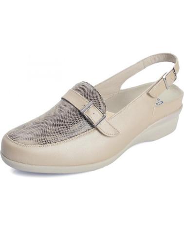 Sapatos de Mulher DTORRES SANDALIA CERRADA ANATOMICA PARA PLANTILLAS BEIGE