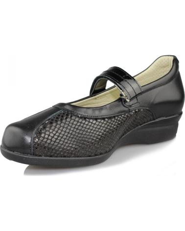 Bailarinas de Mujer DTORRES ZAPATOS LIEJA BAILARINA ANCHA COMODA NEGRO
