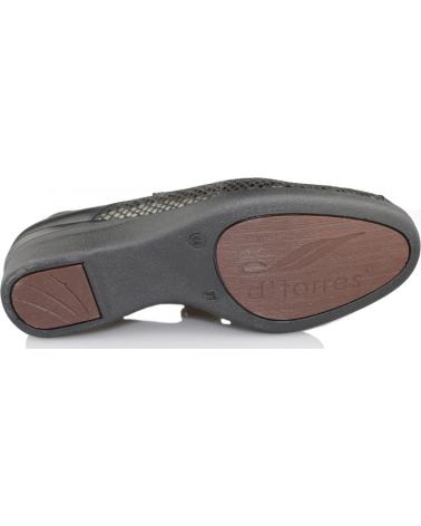 Bailarinas de Mujer DTORRES ZAPATOS LIEJA BAILARINA ANCHA COMODA NEGRO