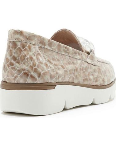 Zapatos de Mujer 24 HORAS MOCASIN MARMOL PIEL TAUPE MARMOL CANA