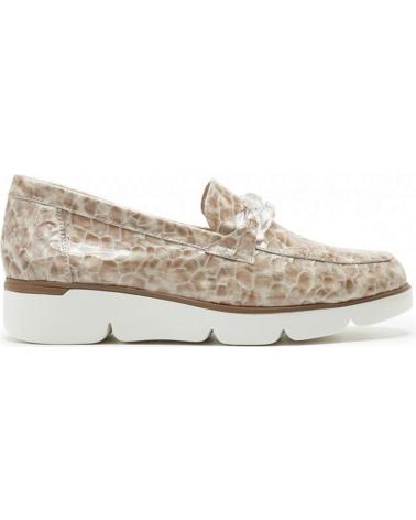 Zapatos de Mujer 24 HORAS MOCASIN MARMOL PIEL TAUPE MARMOL CANA