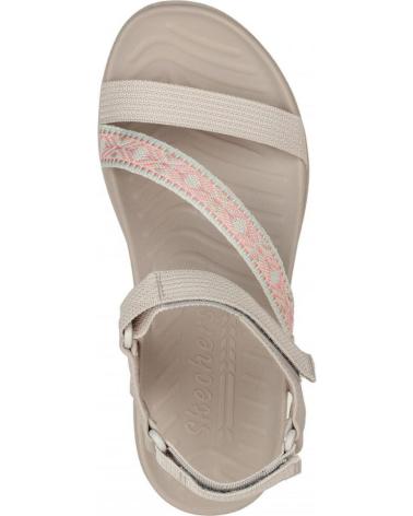 Sandálias de Mulher SKECHERS SANDALIAS PLANAS 163221 TAUPE MARRóN