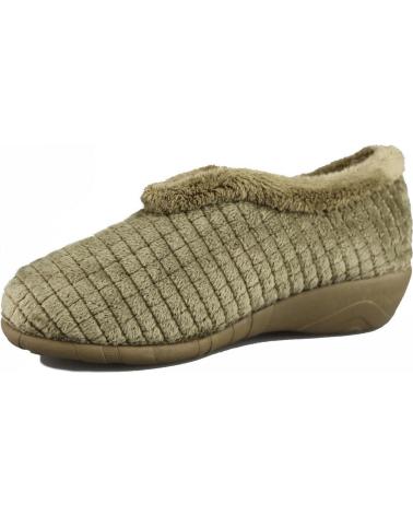 Pantofole per Donna VUL-LADI ZAPATILLAS CASA VULLADI MUJER ALASKA BEIGE